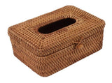 Rectangular Rattan Tissue Box Cover Rattan Woven Tissue Box Holder for Bathroom Organizer Countertop V1294-YM0706-3117230158211
