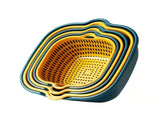 Drain Basket Double Layer Side Handle PP Rapid Draining Thickened Washing Basket for Kitchen Yellow V1294-YM0716-3118220157711