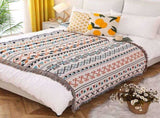 Claude Monet INS-Style Illustrated Line Blanket - Multi-Use Design V888-ELOSUNG28714