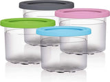 Pints 4 Pack, Compatible with NC299AMZ & NC300s Series Creami Ice Cream Makers, BPA-Free & V1259-DP01-A-4099