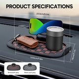 Mobile Phone Bracket Anti-Slip Mat, Multifunction Car Dashboard Mat with Temporary Parking Number, V1258-DP02-F-25