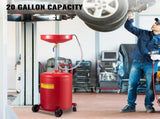 Waste Oil Drain Tank Portable Oil Drain 20 Gallon Air Operated Drainer V952-QCPJLBHDYF20UAJ6WV0