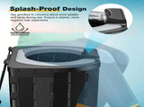 Portable folding toilets with PU seat cushions and portable toilets with covers, suitable for RVS, V1105-YACS-001