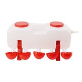 Automatic Chicken Waterer 10L Large Poultry Drinking Cups with 10pcs Bowls for Duck Goose V1294-YM0710-3111230252211