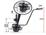 T-REX Heavy Duty 12V 350W Motorised Jockey Wheel, 2270kg Rated Electric Powered Mover for Caravan V219-ATOJKYTRXAXX2