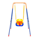 Swing Sets for Backyard, 3-in-1 Toddler Swing Set with 4 Sandbags, Foldable Metal Stand, Easy to V952-AXQQTZSL1RW07PILCV0