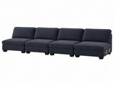 Artiss 4 Seater Modular Sofa Set Sectional Easy Assembly Dark Grey SBED-I-EP05-DA-GY-4D