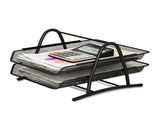 Office Desk Document Tray Mesh Bracket Paper Letter Shelf Holder Black Metal for Home Study School 2 V1294-YM0716-3117220109811