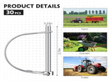 30 Pcs Trailer Hitch Pin Lock, 2-3/4" x 1/4" Pto Shaft Locking Safety Coupler Pin, Carbon Steel, V1259-DP01-A-5754