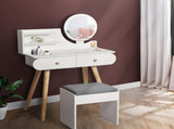 Levede Dressing Table Stool LED Mirror VM1019-WH