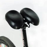 Noseless Saddle Cushion Ergonomic Soft Double Pad Wide Cycling Seat for Men Women Black, for V1189-LC-QP-00587