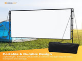 120 Portable Movie Projector Screen - Outdoor Indoor 169 4K Tripod Stand Case V238-SUPDZ-41041554473040