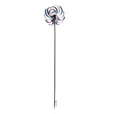 Outdoor Metal Wind Spinners LED Light Solar Powered Windmill for Yard Garden Lawns Decoration V1294-YM0715-3111210461011