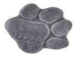 Dog Pawprint Memorial Stone DIY Lettering Dog Grave Marker Pet Monument for Outdoor Lawn Patio Rock V1369-AZ3-W-15531
