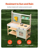 Wooden Mud Kitchen Outdoor Toy Play Kitchen Set for Kids Pretend Playset V952-NJCFJDK35INC4D3XEV0