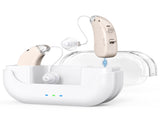 Rechargeable Hearing Amplifier with Charging Case Compact Sound Enhancer for Daily Use, Noise V1107-CS-BTFS905