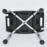 Yippee Adjustable Curved Shower Stool Seat - Black V346-YIP-201C