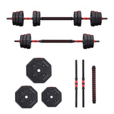 Everfit 40kg Adjustable Dumbbell Barbell Set Weight Plates Home Workout FIT-M-DBS-40KG-AB