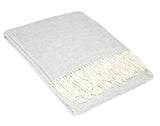 Chiswick Throw - Merino Wool/Cashmere - Light Grey V164-CH15