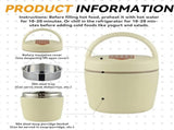 Food Thermocontainer, 1.2 L, thermo lunchbox with spoon, food thermos mug, warming container, used V1189-LC-RY-00550