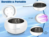 Ultrasonic Retainer Cleaner, 42kHz Portable UV Cleaner fors Aligner Mouth Guard V1337-MU-S5WU-7I6R
