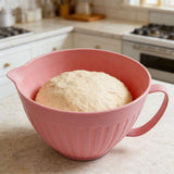 Hand-held Plastic Kitchen Mixing Bowl Spout-style Baking Prep Container For Salad Dough Stirring V1369-AZ3-W-14882