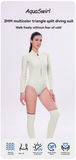 2MM jellyfish suit diving wet clothes jellyfish suit snorkeling swimsuit super elastic skin-friendly V1102-AQ-012WHITE-L