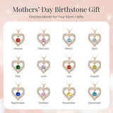18K Rose Gold Necklaces for Women, 925 Sterling Silver Gifts for Mothers Day, Jewelry for Wife Mom V1164-325767
