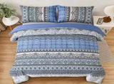 Blue Nordic Stripe Haven Comforter Quilted Doona Set V745-AB010904AJ3