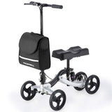 EQUIPMED Knee Scooter Walker, Disc Brake - Suspension Bag - Broken Leg Ankle Foot Mobility V219-HELKNSEQA3SB