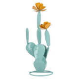 Cactus Statue Decor Iron Art Easy Installation Prickly Pear Cactus Yard Art for Garden Courtyard V1294-YM0901-3111240102411