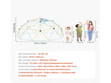Climbing Dome, 305cm Geometric Dome Climber, 453kg Loading Jungle Gym Playground with 2 Basketballs V952-JHPDZJ10FTLQDD2DJ001V0