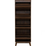 Hirado Tall Shoe Cabinet - Cocoa V656-372070