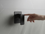 Single Square Shower Bath Mixer Tap Bathroom WATERMARK Approved in Black V63-847961