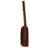 Jack's Inn Lady Killer Brown Crazy Horse Leather Shoulder Bag Western Vintage in Cognac V563-JACK-14-COGN