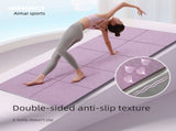 Grey Foldable Yoga Mat - Portable Thick Non-Slip Fitness Exercise Mat for Home Gym and Travel V888-ELOSUNG51125