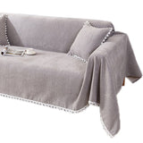 Sofa Cover Chenille Nylon Multipurpose Machine Washable Couch Slipcover for All Seasons gray V1294-YM0717-3117220191313