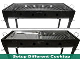 Large Portable Charcoal Outdoor BBQ Barbecue Grill Set V610-LARBQ-70C