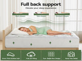 Giselle Bedding 5cm Pillowtop Mattress Topper 1000GSM Thick Soft Bamboo Cooling Pad for Back Pain TOPPER-BAM-5-S
