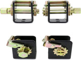 Lashing Winch, 2 Pack Lashing Truck Tie Down Winch, for 2" Webbing, Steel Bolt On V1258-DP02-C-3298