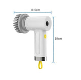 Electric Cleaning Brush with 4 Heads, 2 Modes Rotating Scrubber V1263-JX-5320