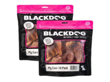 Blackdog Pigs Ear 10pk x 2pk BLACKDOG-B220X2