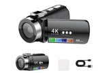 4K Video Camera Camcorder 64MP Vlogging Camera With 28X Digital Zoom for YouTube - Standard Version V1263-JX-6747-1