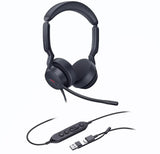 Yealink UH44 Dual UC USB-C/A Unified Communications USB Wired Headset Dual Noise-Canceling V1202-V2-IPY-UH44-D-UC-CA