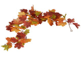 Decorative Artificial Maple Garland Fall Leaf Garland Decoration Thanksgiving Halloween Fake Maple V1294-YM0523-3115210217311