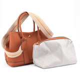 Women's shoulder bag, women's wallet, vintage handbag-Brown, Large V1265-264-104M