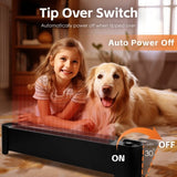 2200W Graphene Floor Electric Heater Fast Heating, Energy-Efficient, Portable Indoor Heater V915-HE0001