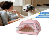 Cat Princess Indoor Tent House Pet Dog Cute Floral Cave Nest Bed Portable Dog Tents V1370-AZ4-11231