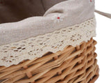 Wicker Picnic Basket with Double Lids Handle Removable Liner Hand Woven Picnic Basket for Outdoor V1294-YM0901-3111250045811