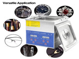 2L Ultrasonic Cleaner Lab-Grade Stainless Steel Ultrasonic Cleaning Machine Digital Heating Timer V985-DIGITALULTRASONIC